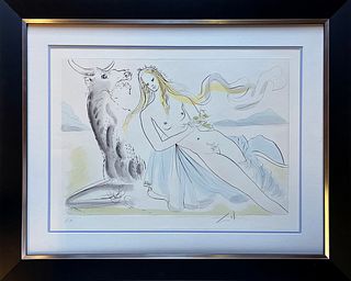 Salvador Dali  Homage to Durer Limited Edition Original Lithograph Hand signed and numbered. 