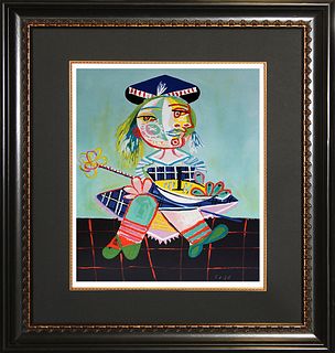 Limited Edition Maia with Boat  after Pablo Picasso Collection Domain Picasso