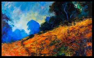 Michael Schofield original on canvas 36x60.  landscape