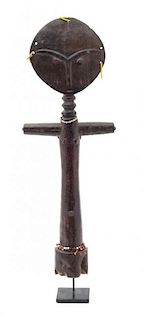 An African Style Carved Wood Figure, Height 15 inches.