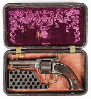 GUTTA PERCHA Cased Warner Pocket Revolver