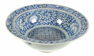 Antique Chinese Blue White Porcelain Bowl