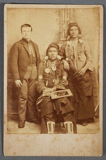 Native American MIRROR BOARD Cabinet Card
