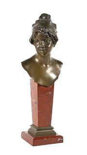 P. Aichele German Bronze Bust