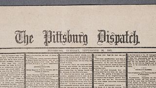 1881 President Garfield Assassination Newspaper