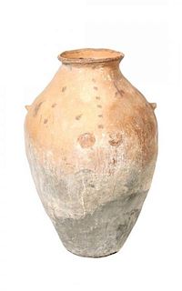 A Moroccan Water Jar, Height 33 1/2 x diameter 23 inches.