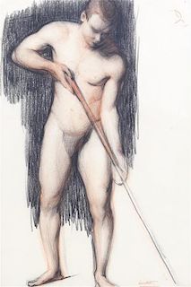 Helen Newton, (American, 1878-1970), Untitled (The Figure Model)