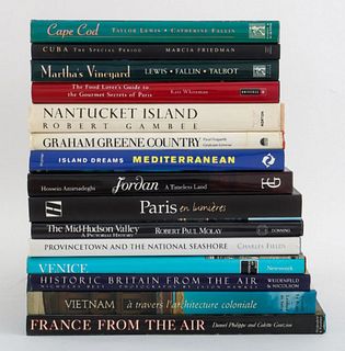Fifteen reference books on Travel & Culture comprising "Historic Britain from the Air" By Nicholas Best & Jason Hawkes, "Graham Greene Country" by Pau