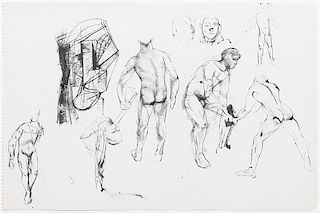 John Edward Heliker, (American, 1909-2000), Figure Studies
