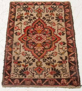 Small Persian wool rug. 32" H x 24" W