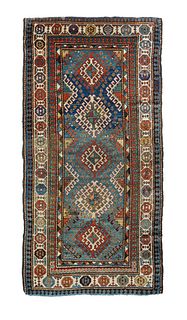Kazak Long Rug, 3'10'' x 7'7'' (1.17 x 2.31 M)
