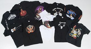 Group of Rock and Roll T-Shirts