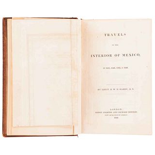 Hardy, R. W. H. Travels in the Interior of Mexico in 1825 - 1828. London: 1829. Con 6 láminas de tipos mexicanos, dibujadas por Linati.