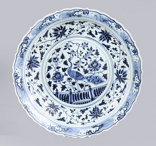 Large Chinese Ceramic Charger