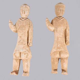 Two Chinese Ceramic Standing Figures