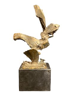 VIRGINIO FERRARI (Italian B.1937) Abstract Metal Sculpture 