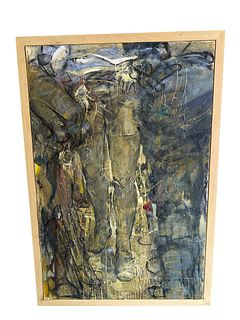 DOUGLAS WIRLS  "Feet" Abstract Oil on Canvas