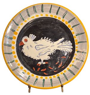 After PICASSO Maduro Hand Painted Bird Plate #1