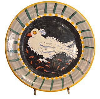 After PICASSO Maduro Hand Painted Bird Plate #2