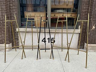 Brass Artists Easels, Collection of 5