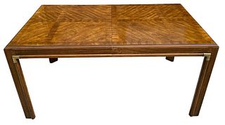 Mid Century DREXEL ACCOLADE Campaign Style Dining Table