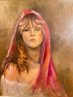 Portrait of a Young Woman Oil Painting by Gordon