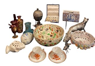 Collection HEREND, DRESDEN, LIMOGES, MURANO, Sterling Articles 