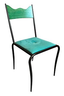After SOTTSASS Post Modern Italian Side Chair, Flyline Italy, 