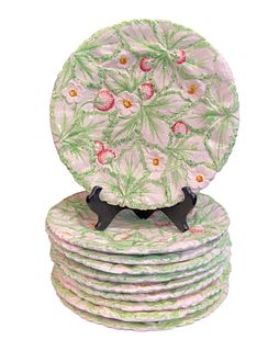 Italian Floral Motif Ceramic Plates (10)