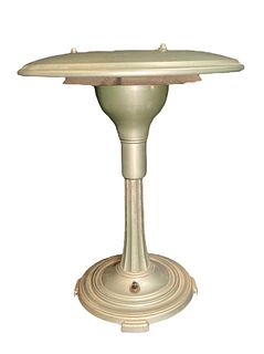 Art Deco SIGHT LIGHT CORP. Industrial Saucer Table Lamp