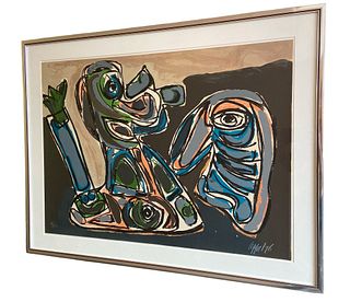 KAREL APPEL Abstract Lithograph