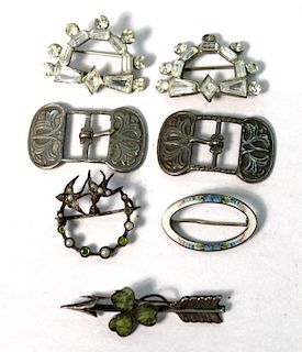 5 Vintage Silver & Silver-Tone Jewelry Articles