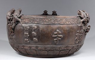 Large Chinese Cast Metal Censer