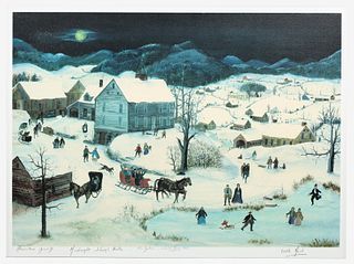 Will Moses (American, b. 1956) Midnight Sleigh Ride