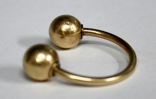 Vintage 14K Gold Key Ring