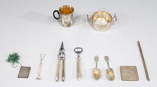 Group of Ten Vintage 800 Silver Collection