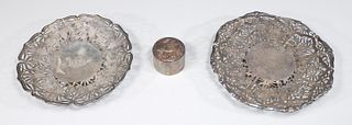 Group of Three Vintage Chinese Sterling Silver Collection