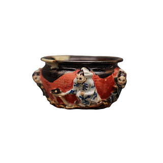 Japanese Sumida Gawa Pottery Bowl, Inoue Ryosai