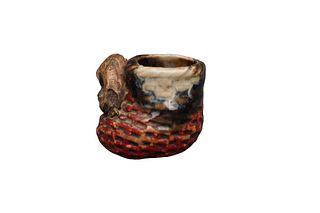 Japanese Sumida Gawa Pottery Pot, Unsigned