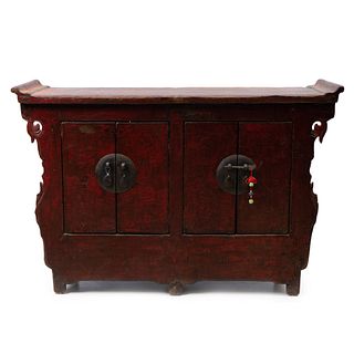 Chinese Lacquer  Altar Table Cabinet