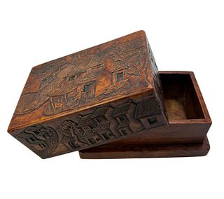 Bronze Wood-Pattom Box