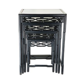 Chinese Rose Wood Four Nesting Tables