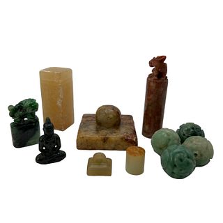 11 Chinese Jade / Stone Carving Seals