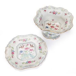 Pair Of English Porcelain Dishes