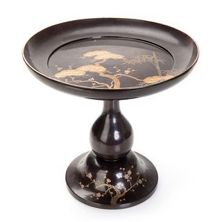 Japanese Lacquer High Dish