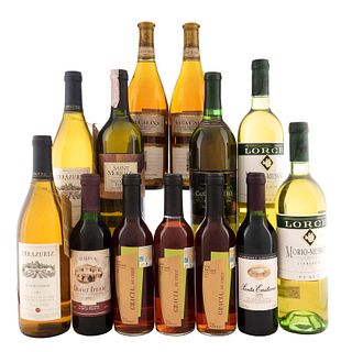 Lote de Vinos Tintos y Blancos de Chile, Alemania y México. Gracia. En presentaciones de 375 ml. y 750 ml. Total de piezas: 13.