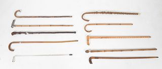 A Collection of Canes/ Walking Sticks