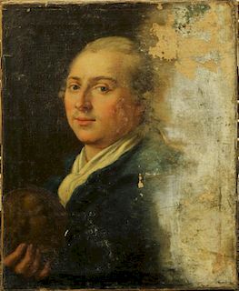 Unsigned Antique Oil Painting - Portrait