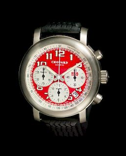 A Titanium Mille Miglia Giallo Chronograph Wristwatch, Chopard,
