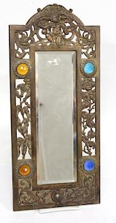 Neoclassical-Style Gilt Bronze Wall Mirror